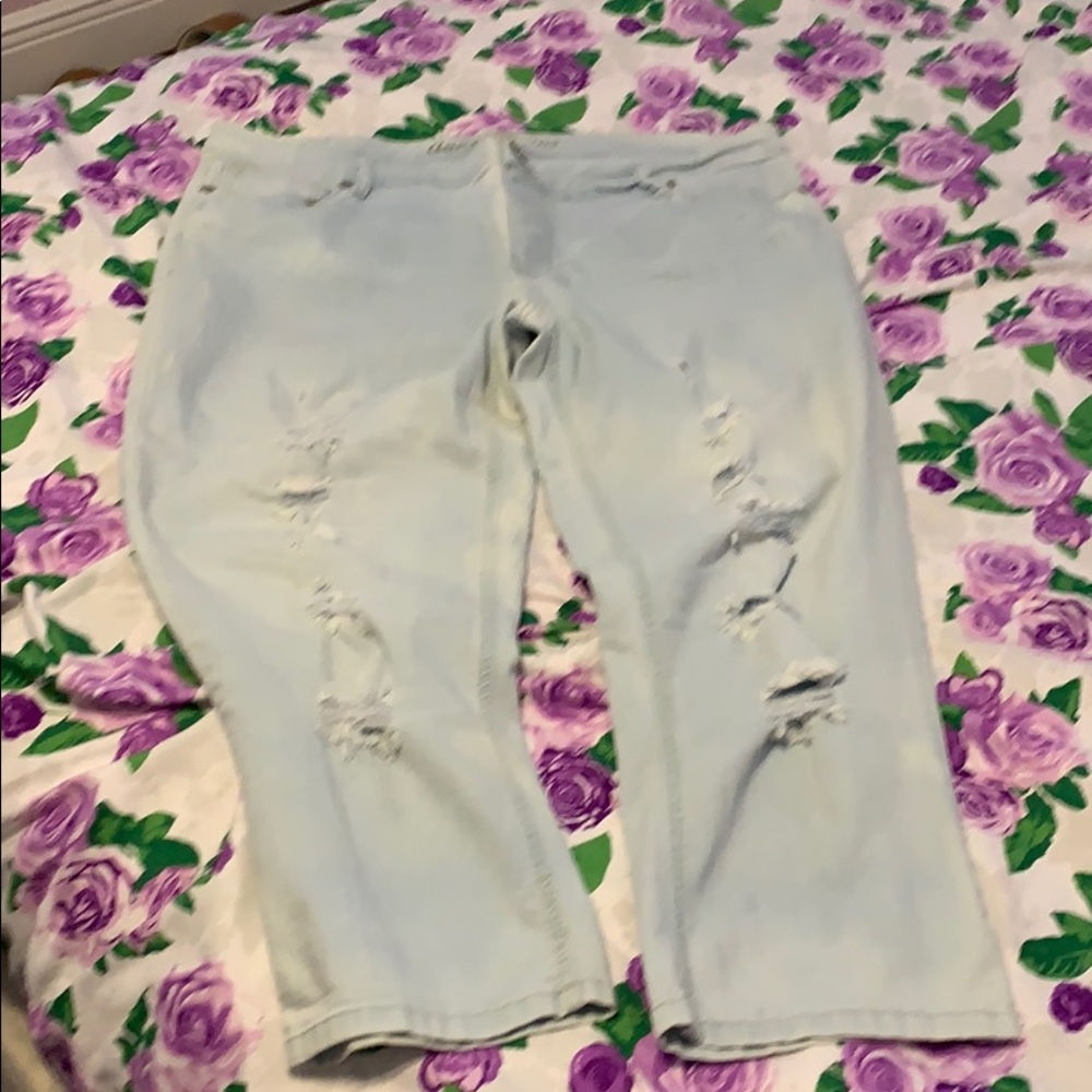 Plus size pull on jeans